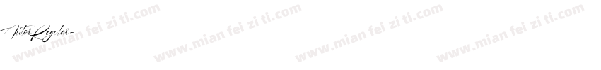 Autor Regular字体转换